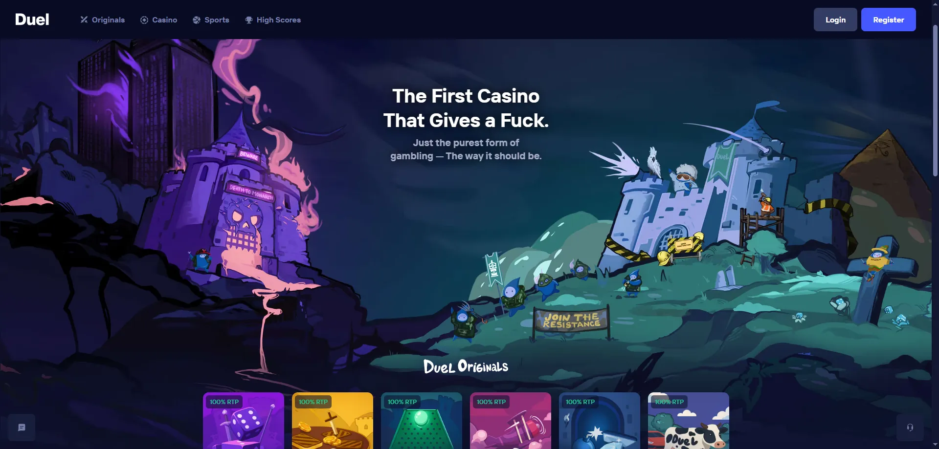 Duel Casino Brasil &mdash; vis&atilde;o geral da plataforma cripto provably fair