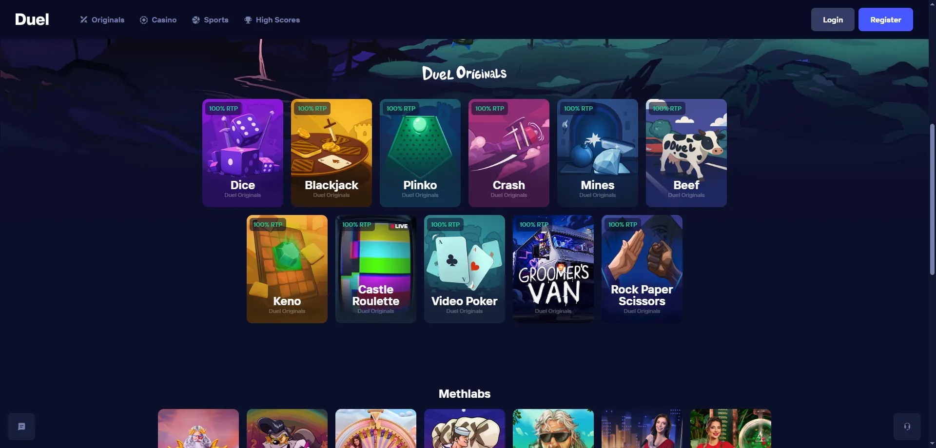 Duel Casino &mdash; mais de 5.000 slots de provedores como Pragmatic Play e Hacksaw